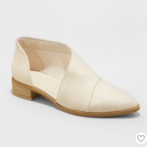 White/Cream cut out booties